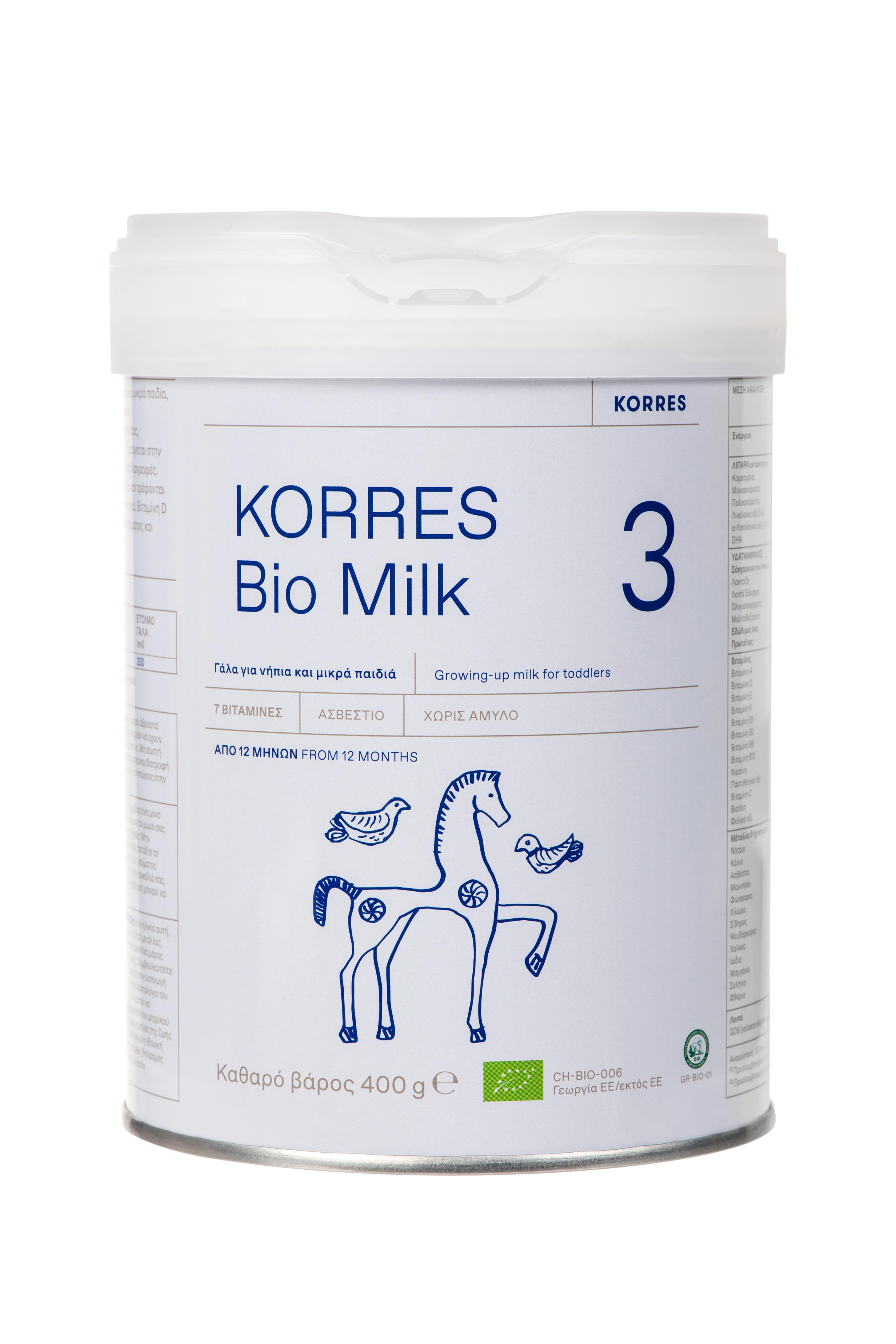 Korres Γάλα σε Σκόνη Bio Milk 3 12m+ 400gr