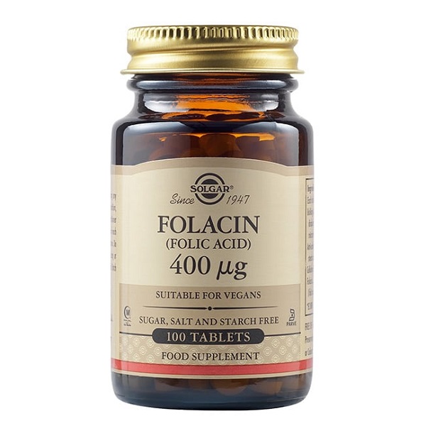 Solgar Folic Acid 400mcg 100tabs