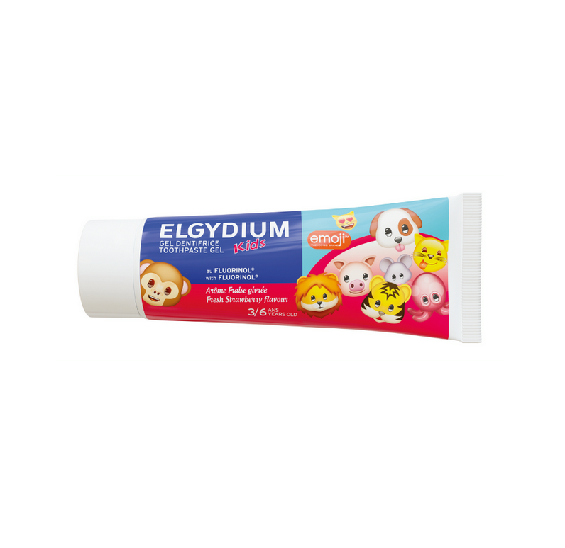 Elgydium Οδοντόκρεμα Emoji 50ml 1400 ppm με Γεύση Φράουλα