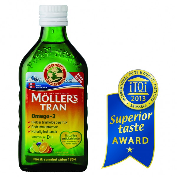 Mollers Cod Liver Oil Omega 3 Μουρουνέλαιο Tutti Frutti 250ml