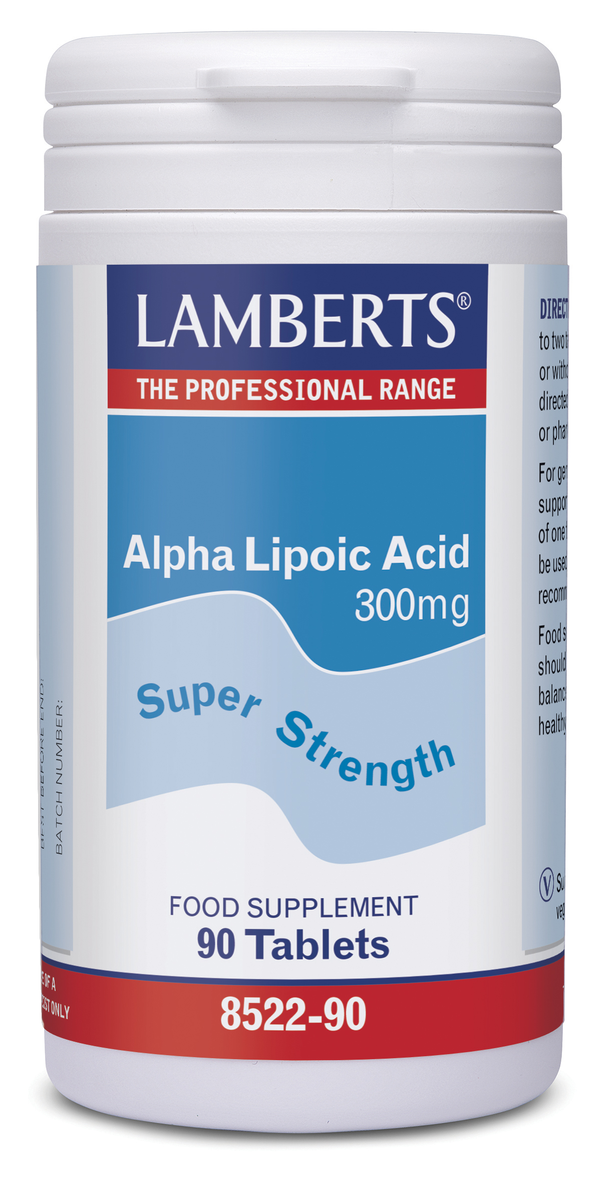 Lamberts Alpha Lipoic Acid 300mg 90 ταμπλέτες