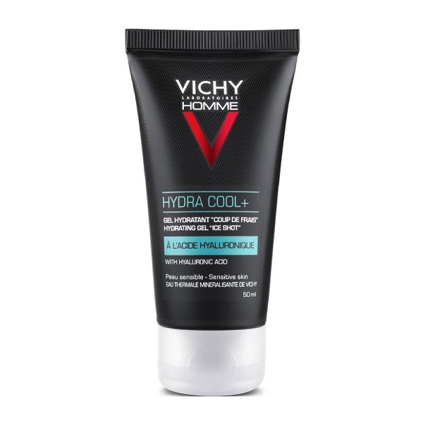 VICHY Homme Hydra Cool+ Hyaluronic Acid 48ωρο Ανδρικό Gel Προσώπου για Ενυδάτωση 50ml