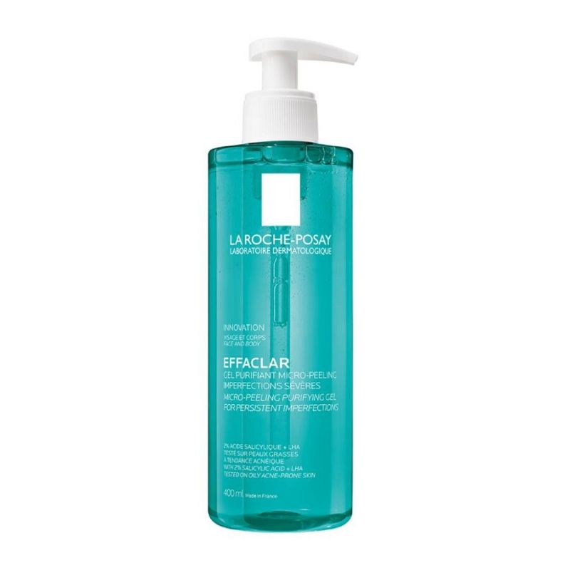 La Roche Posay Gel Καθαρισμού Effaclar Face And Body Micro-Peeling Purifying Wash για Λιπαρές Επιδερμίδες 400ml