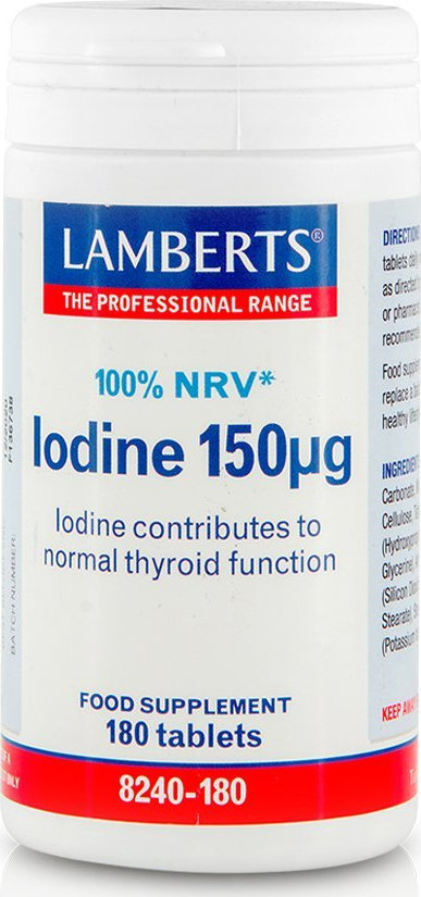 Lamberts Iodine 150μg 180 ταμπλέτες