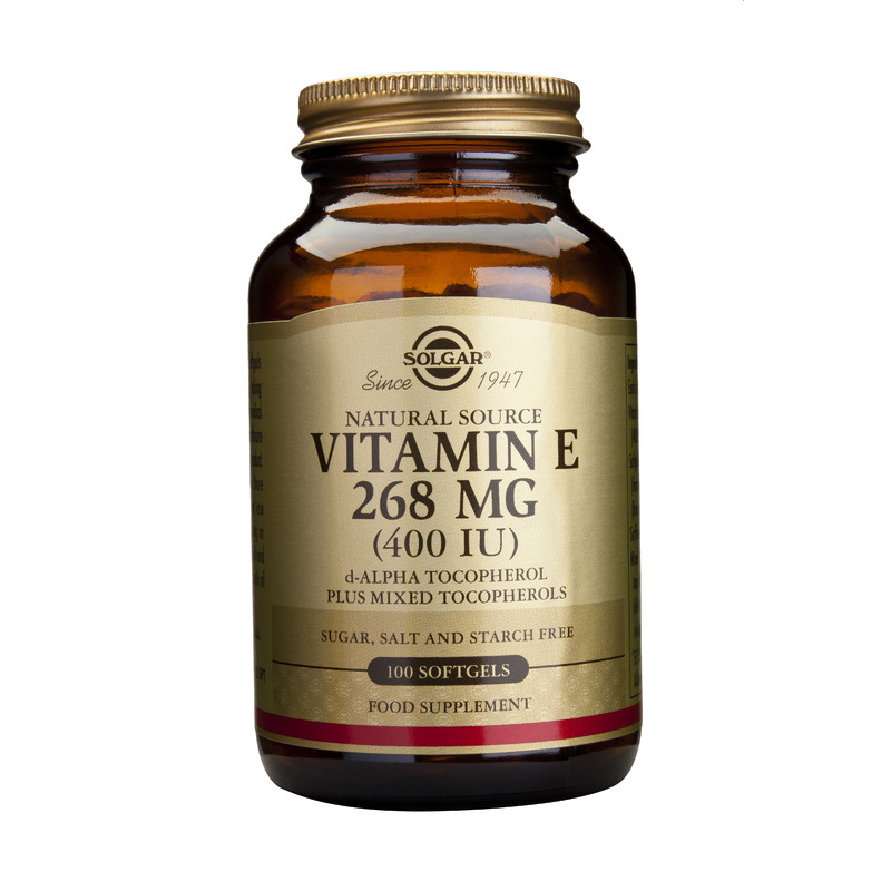 Solgar Vitamin E 400iu 268mg Βιταμίνη για Αντιοξειδωτικό 100softgels