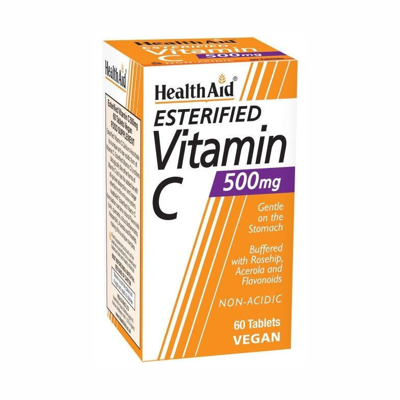 Health Aid Esterified Vitamin C Βιταμίνη για Ενέργεια & Ανοσοποιητικό 500mg 60 ταμπλέτες