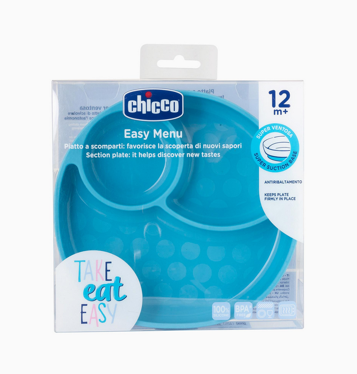 Chicco Παιδικό Πιάτο Φαγητού από Σιλικόνη Take Eat Easy