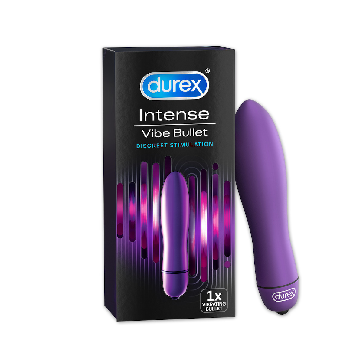 Durex Intense Delight Mini Bullet Purple 9cm Discreet Stimulation Διακριτικός Αδιάβροχος Δονητής