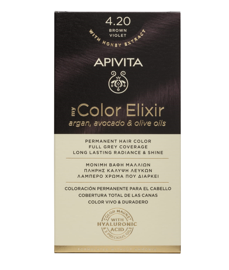 Apivita My Color Elixir 4.20 Καστανό Βιολετί 125ml