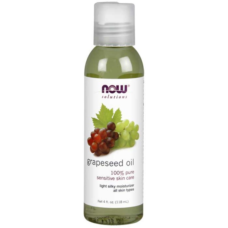 NOW GRAPE SEED OIL, FOOD-GRADE 4 OZ (118,3 ML)