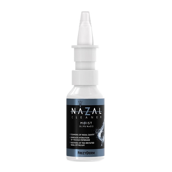 Frezyderm Nazal Cleaner Moist Ρινικό Σπρέι με Φυσιολογικό Ορό για Όλη την Οικογένεια 3+ 30ml