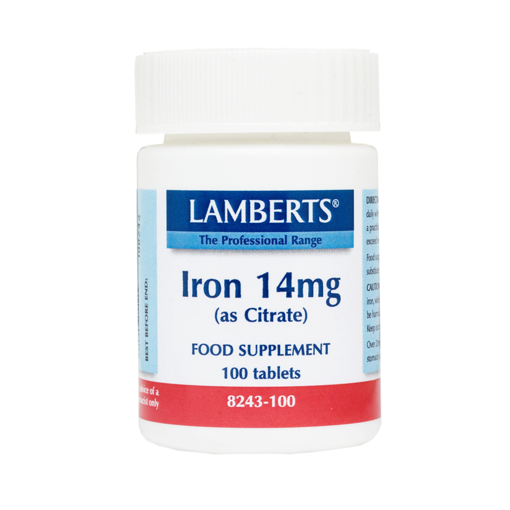 Lamberts Iron 14mg (Citrate) 100 ταμπλέτες