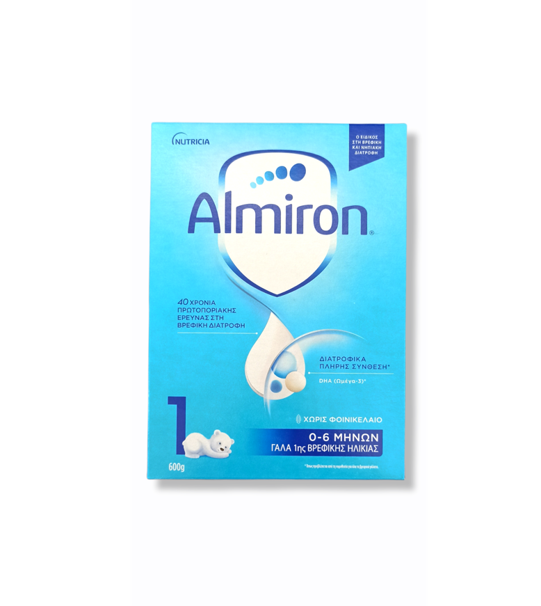 Nutricia Γάλα σε Σκόνη Almiron 1 0m+ 600gr