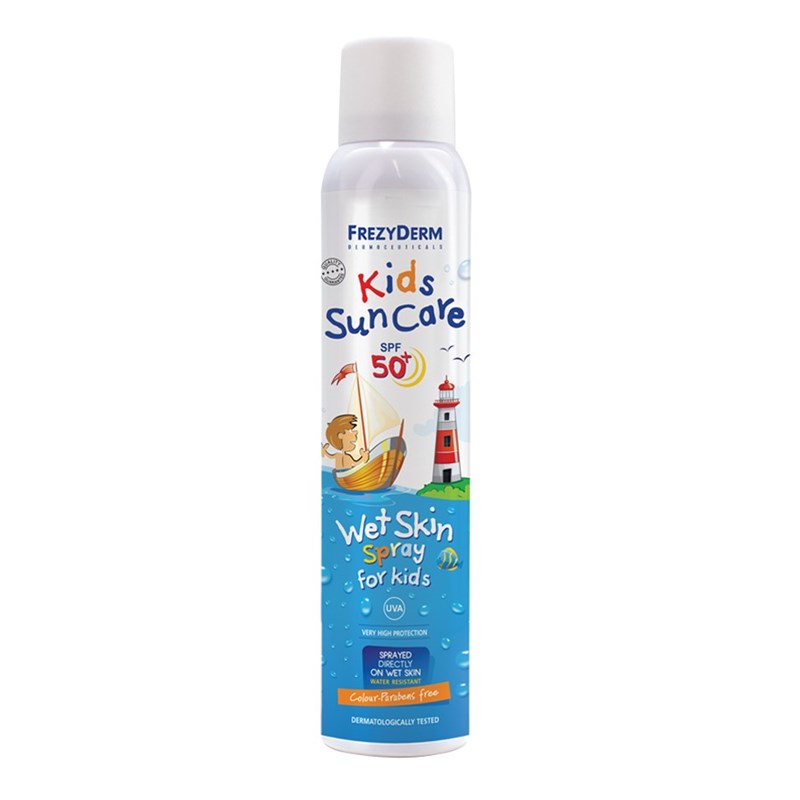 Frezyderm Kids Sun Care SPF50 Spray Αδιάβροχο Παιδικό Αντηλιακό για Πρόσωπο & Σώμα 200ml