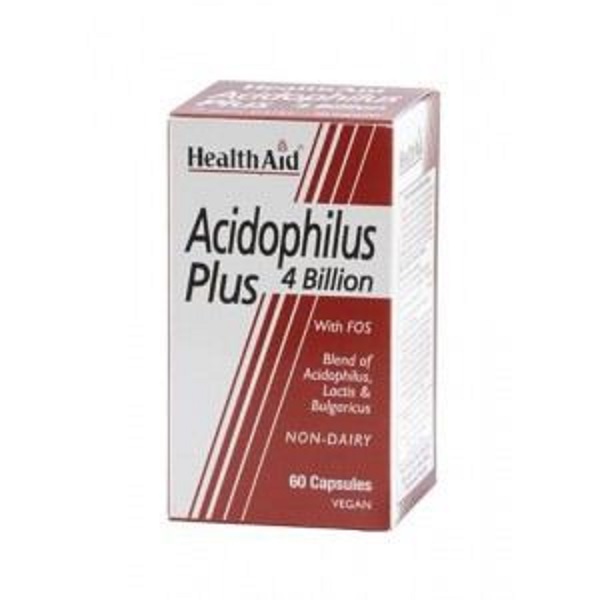 Health Aid Acidophilus Plus 4 Billion με Προβιοτικά και Πρεβιοτικά 60 κάψουλες