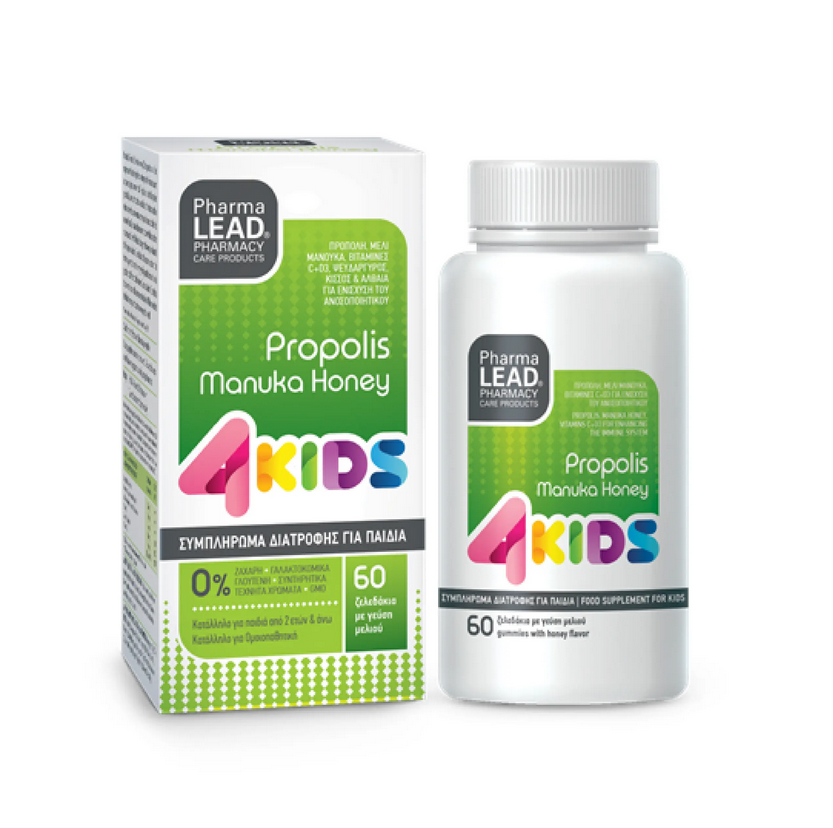 PHARMALEAD PROPOLIS MANUKA HONEY 4KIDS GUMMIES (60 ΤΕΜ.)