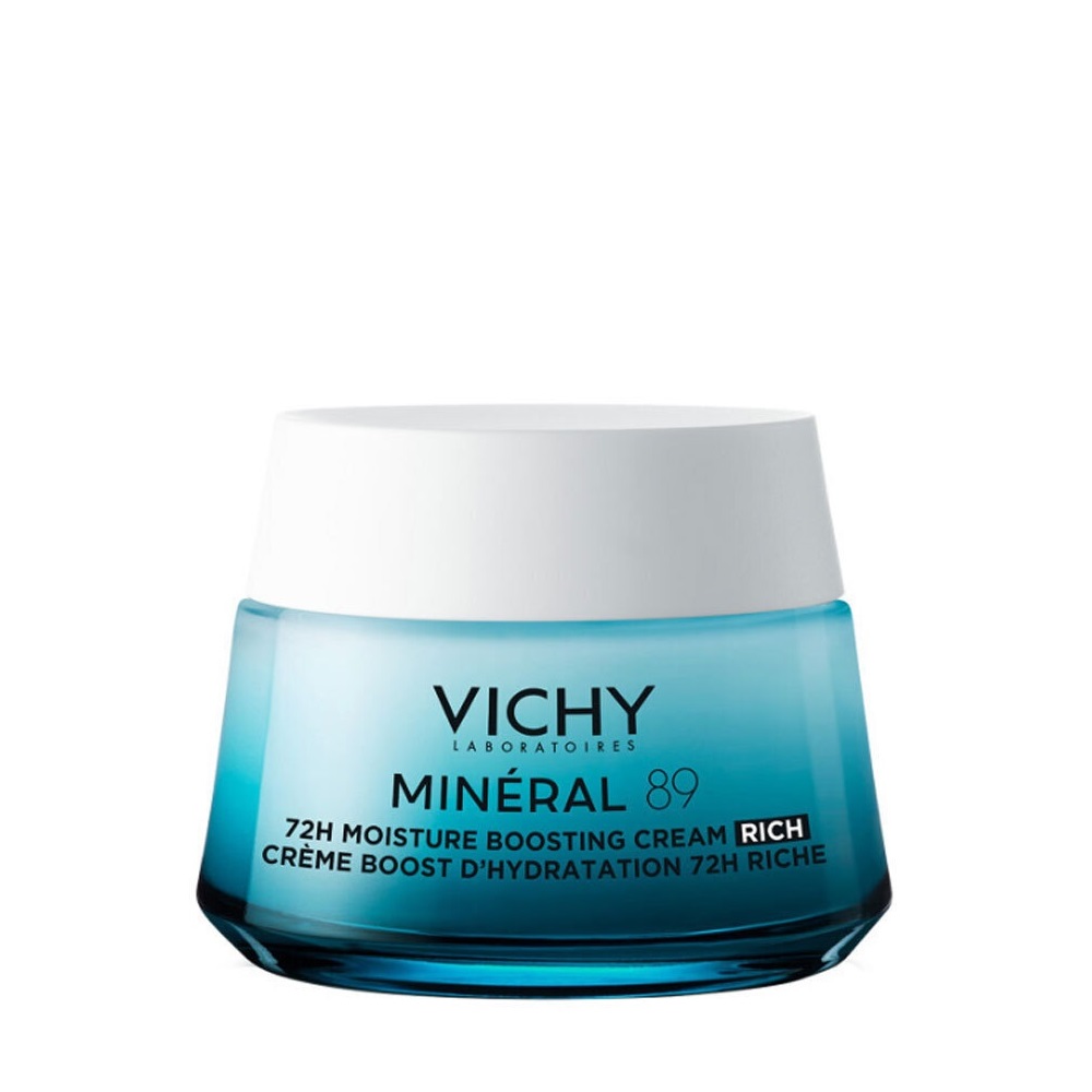 Vichy Mineral 89 Rich 72ωρη Ενυδατική & Συσφικτική Κρέμα Προσώπου για Ξηρές Ευαίσθητες Επιδερμίδες 50ml