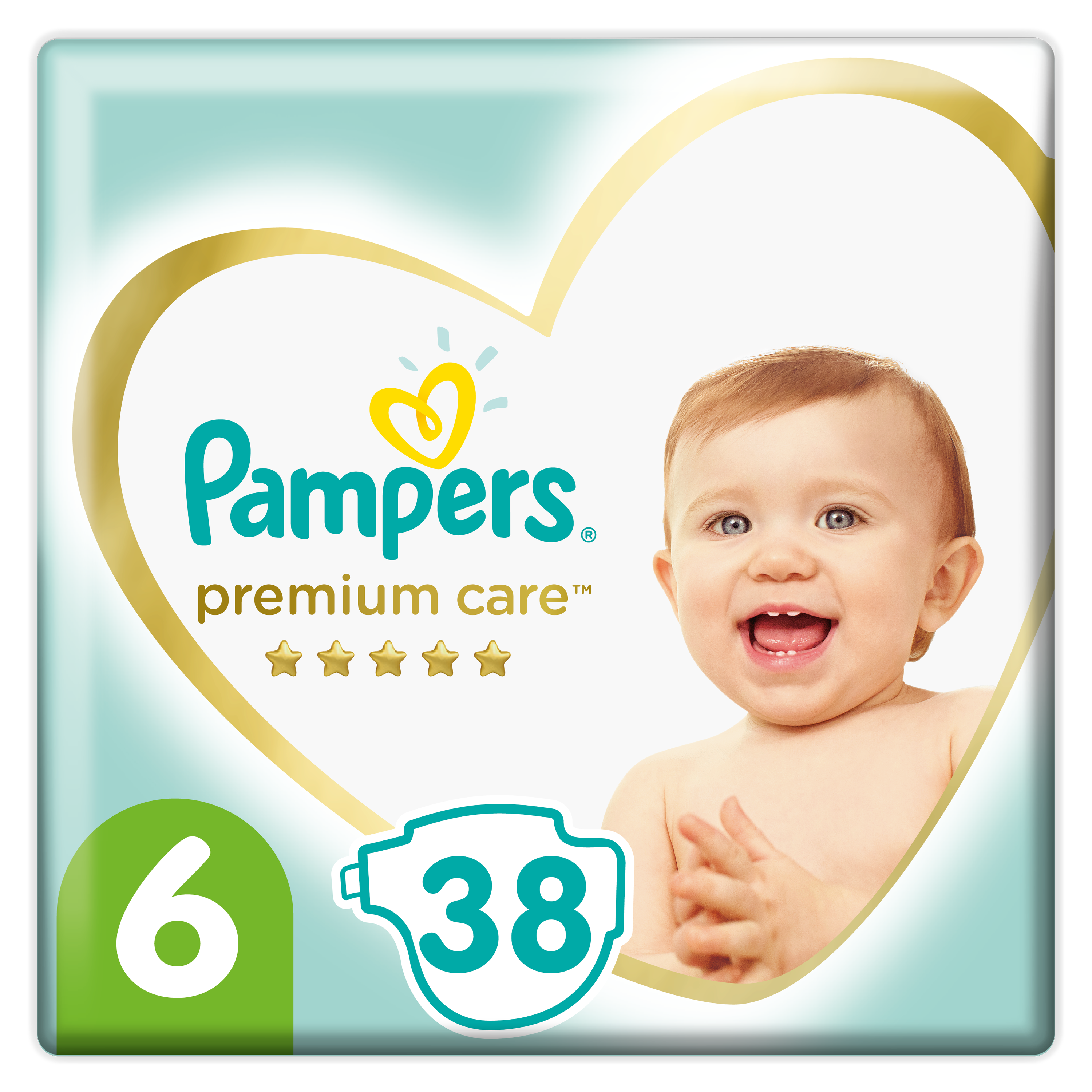 Pampers Premium Care Πάνες με Αυτοκόλλητο No. 6 για 13+kg 38τμχ