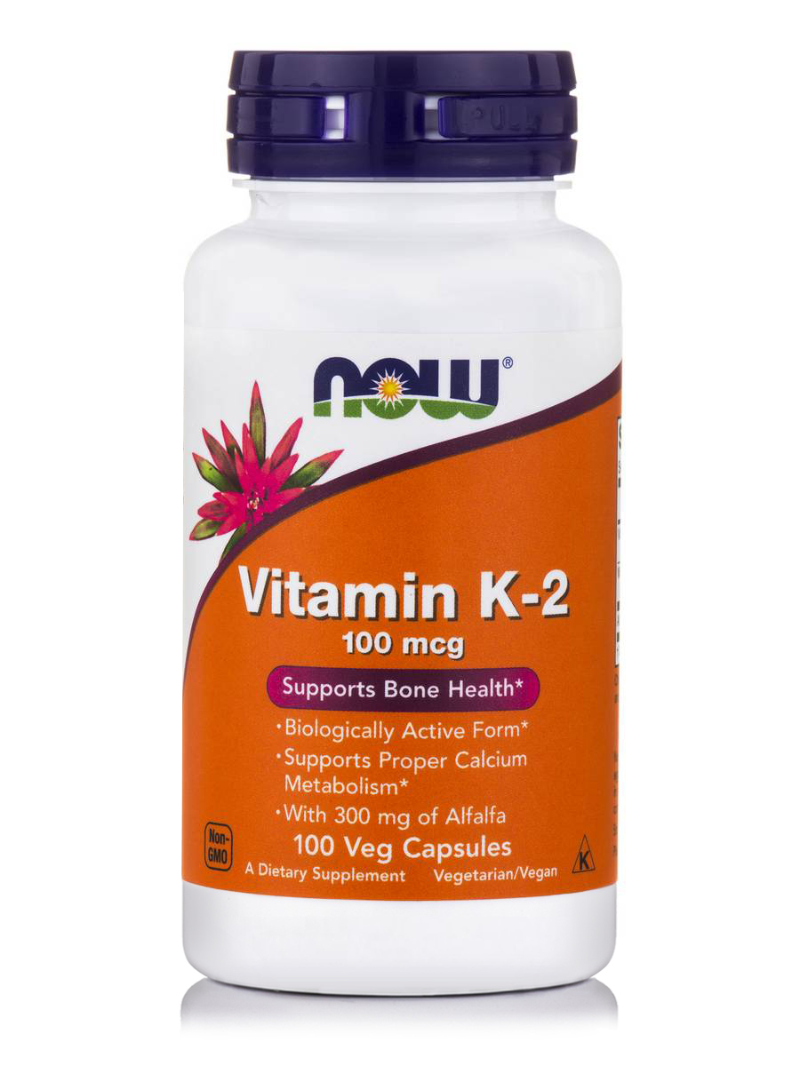 NOW VITAMIN K-2 100 MCG - 100 VCAPS   