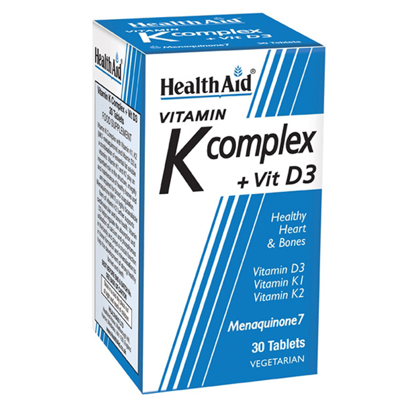 Health Aid Vitamin K Complex + Vit D3 Βιταμίνη 750mg 30 ταμπλέτες