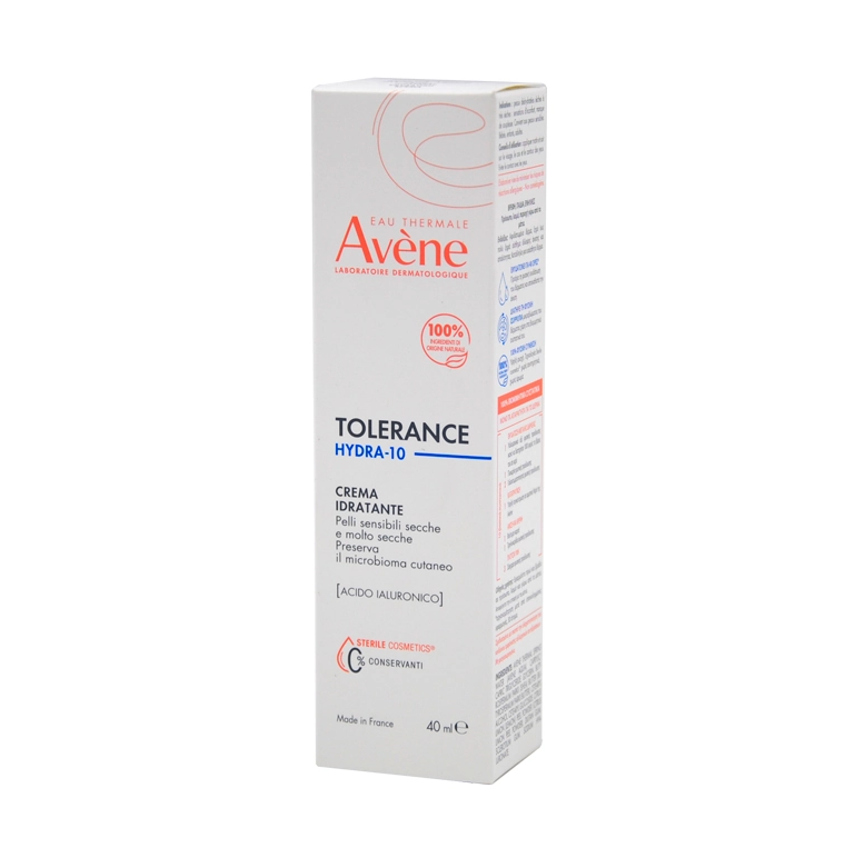 Avene Tolerance Hydra-10 48ωρη Ενυδατική Κρέμα Προσώπου για Κανονικές/Ξηρές Επιδερμίδες με Υαλουρονικό Οξύ 40ml