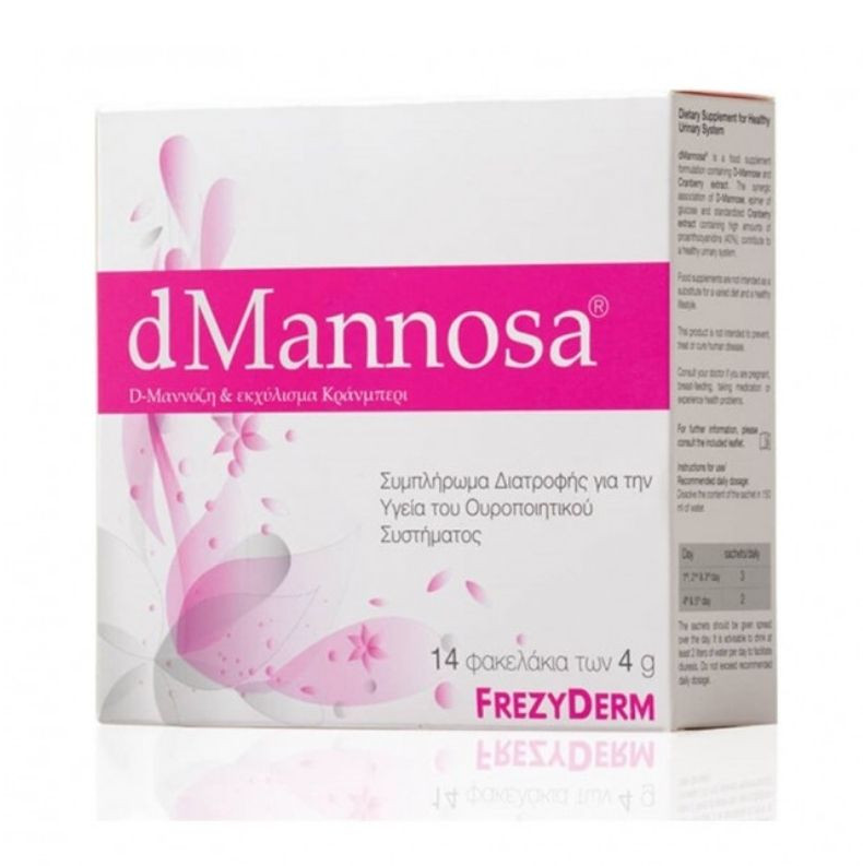 Frezyderm dMannosa Συμπλήρωμα Διατροφής για την Υγεία του Ουροποιητικού Συστήματος Sachets 14x4gr