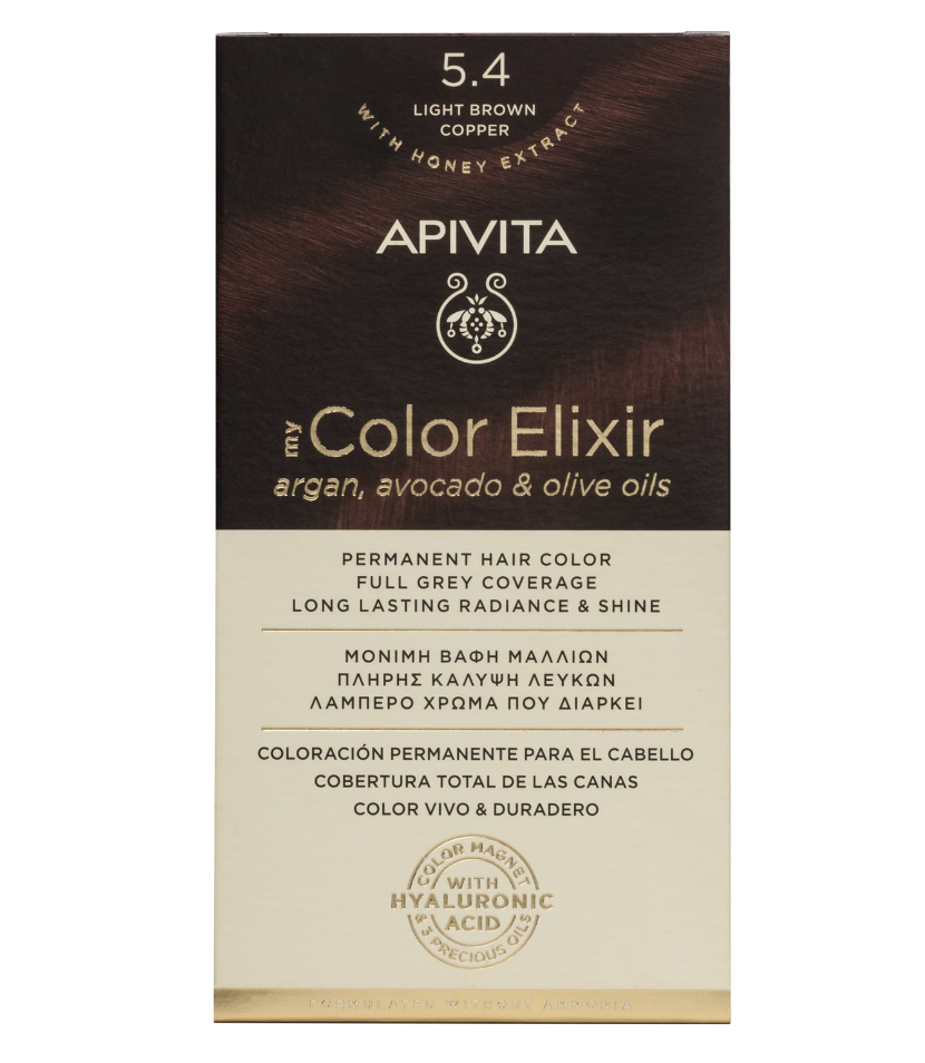 Apivita My Color Elixir 5.4 Καστανό Ανοιχτό Χάλκινο 125ml