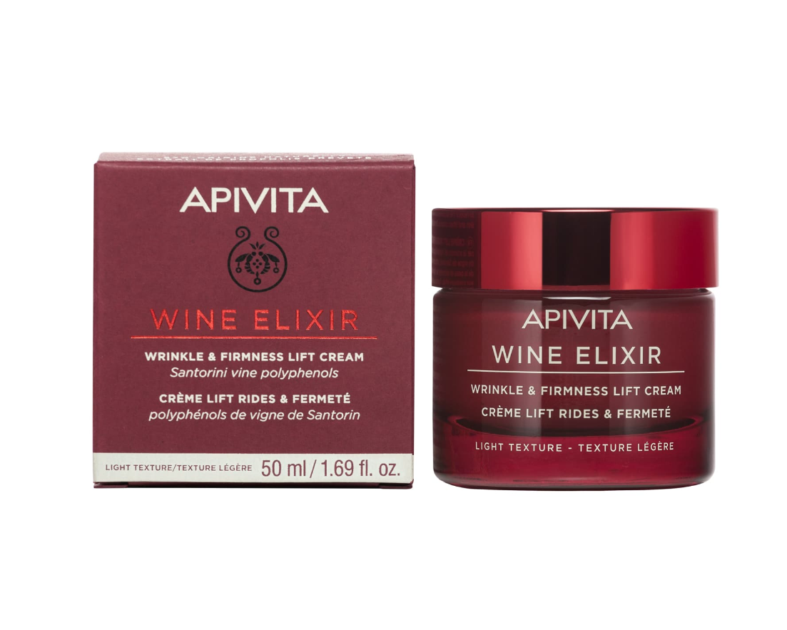 Apivita Wine Elixir Light Κρέμα Προσώπου για Ενυδάτωση, Αντιγήρανση & Σύσφιξη με Υαλουρονικό Οξύ 50ml