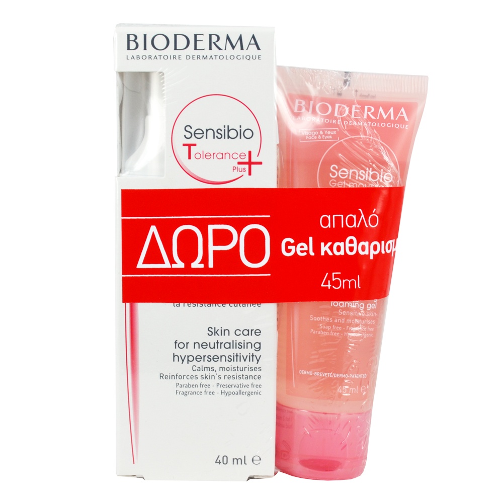 PBIODERMA SENSIBIO TOLERANCE+ 40ML+GEL MOUSSANT 45ML FREE