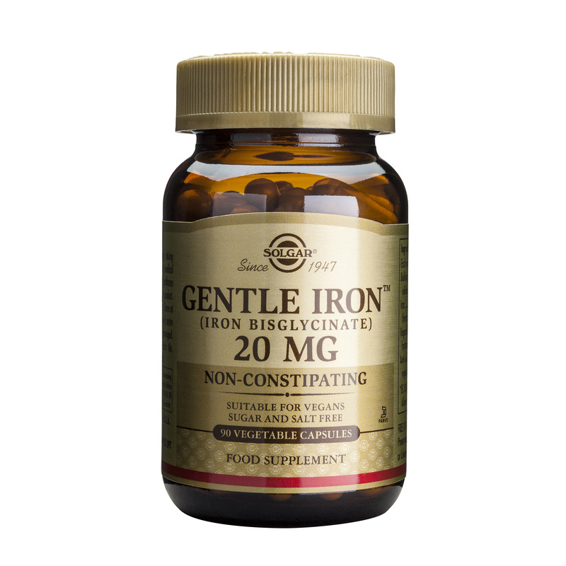 Solgar Gentle Iron 20mg Αναιμία 90veg caps