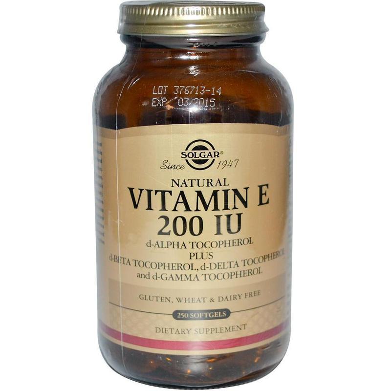 Solgar Vitamin E 200iu 134mg Αντιοξειδωτικό 250softels