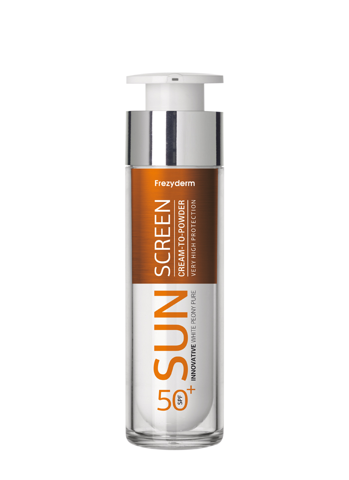 Frezyderm Sun Screen Vitamin D Like Cream to Powder SPF50 Αδιάβροχη Αντηλιακή Κρέμα Προσώπου 50ml