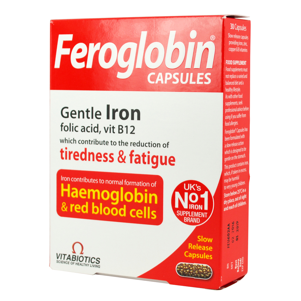 Vitabiotics Feroglobin Slow Release 30κάψουλες