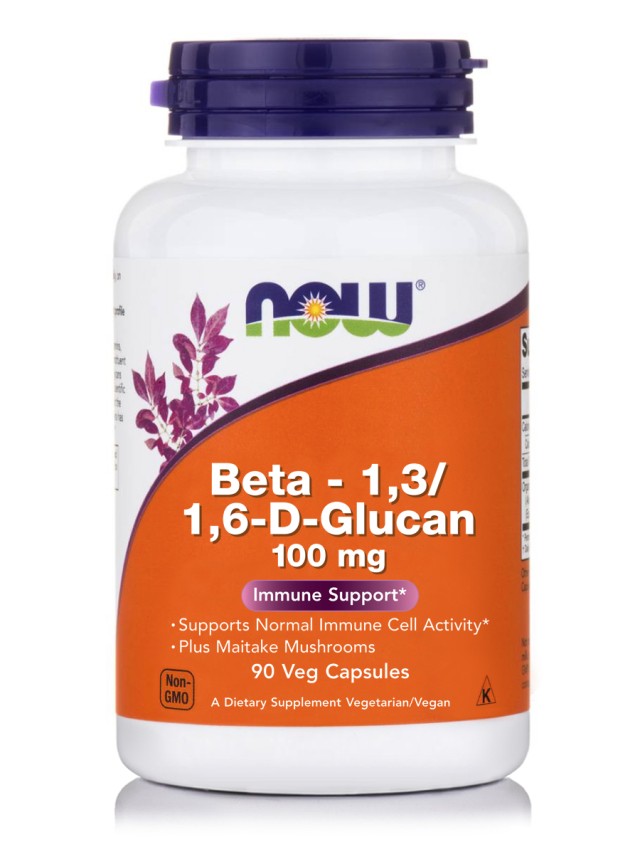 NOW BETA 1.3/1.6 GLUCAN 100MG 90 VCAPS