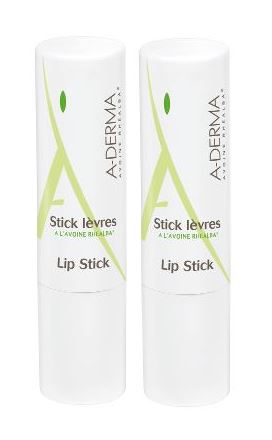 A-Derma Σετ Lip Balm 2x4g