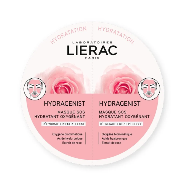 LIERAC Hydragenist Duo Mask SOS Μάσκα Ενυδάτωσης & Οξυγόνωσης 2x6ml