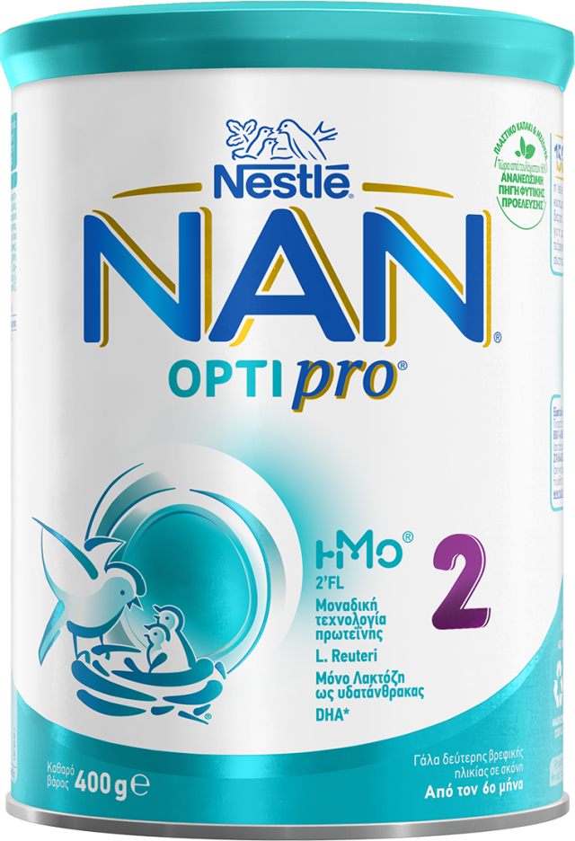 Nestle Γάλα σε Σκόνη Nan Optipro 2 Μίγμα Πρωτεϊνών 6m+ 400gr