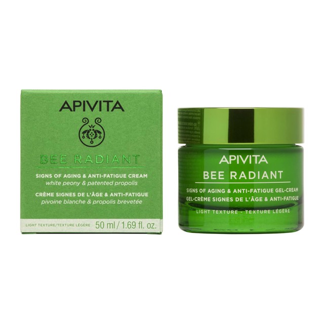 Apivita Bee Radiant White Peony & Patented Propolis Light Κρέμα Προσώπου Ημέρας για Ενυδάτωση & Αντιγήρανση με Υαλουρονικό Οξύ 50ml