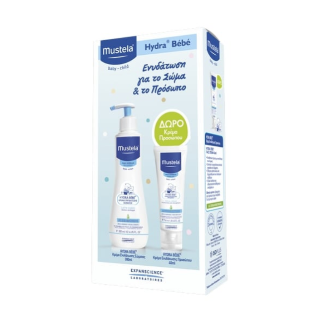 Mustela Hydra Bebe Body Milk & Face Cream για Ενυδάτωση 300ml