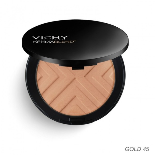 VICHY Dermablend Covermatte Compact Powder Foundation SPF25 Gold 45 Υψηλής Κάλυψης Make Up 9.5gr