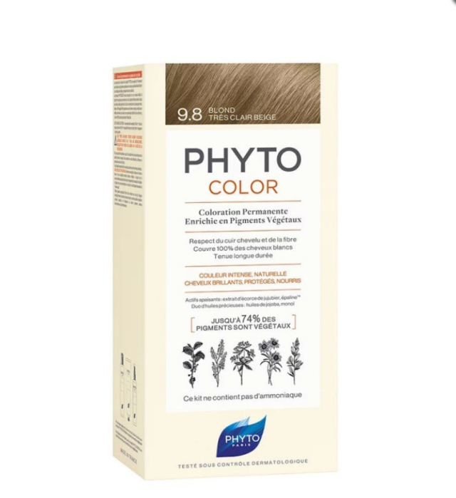 Phyto Phytocolor 9.8 Ξανθό Πολύ Ανοιχτό Μπεζ 50ml