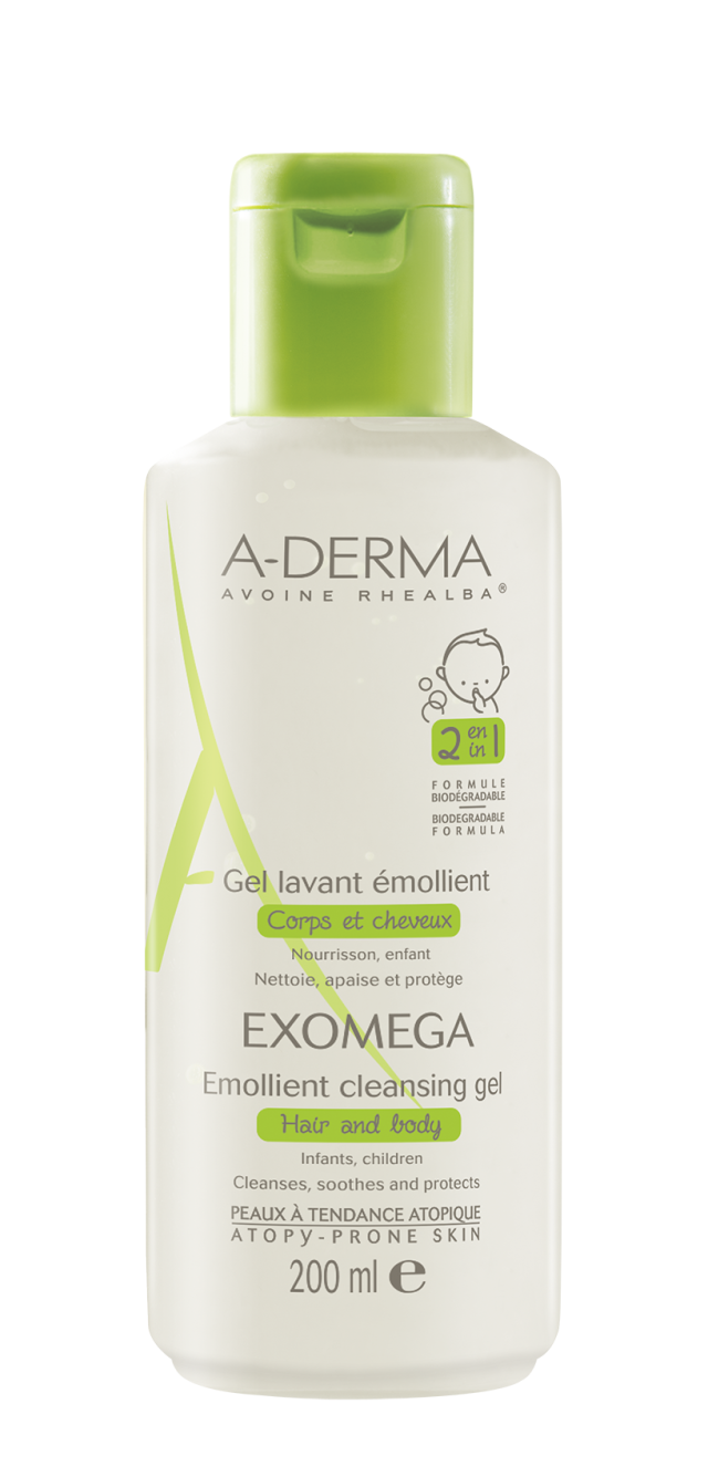 A-Derma Exomega Emollient Cleansing Gel για Ατοπικό Δέρμα 200ml