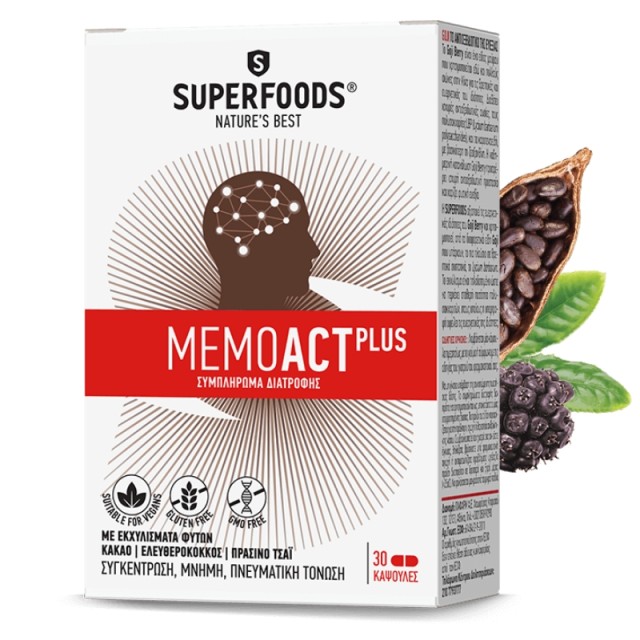 SUPERFOODS MEMOACT PLUS 30CAPS