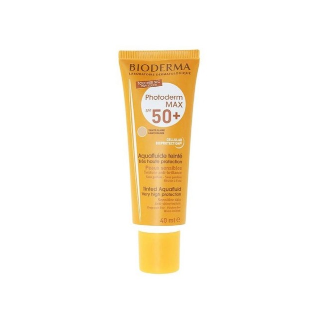 BIODERMA PHOTODERM MAX AQUAFLUIDE TEINTE CLAIRE SPF 50+ 40ml