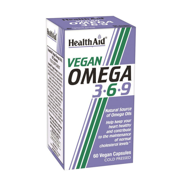 Health Aid Vegan Omega 3 6 9 Κατάλληλο για Παιδιά 60 φυτικές κάψουλες