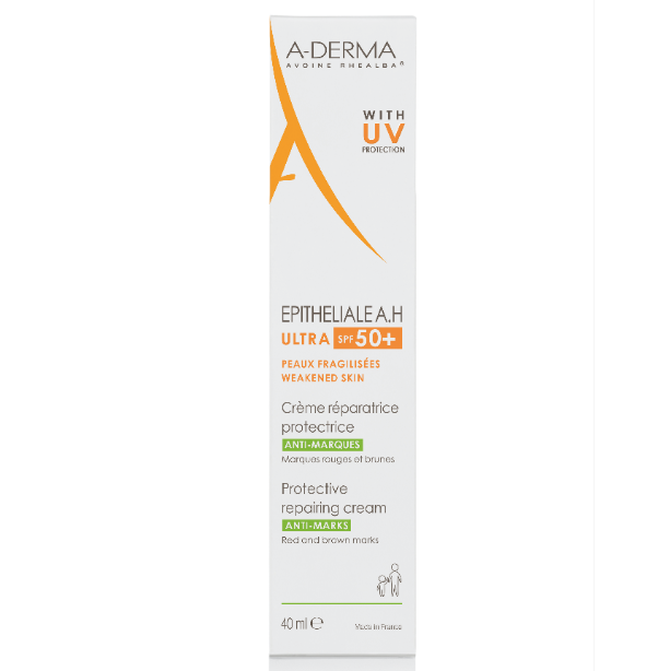 A-Derma Epitheliale A.H Ulta SPF50+ Κρέμα Ανάπλασης με Υαλουρονικό Οξύ 40ml