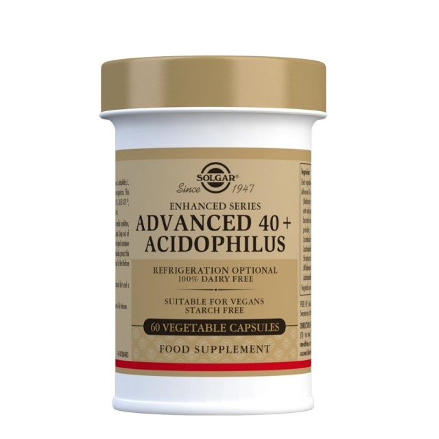 Solgar Enhanced Series Advanced 40+ Acidophilus Προβιοτικά 60 veg caps