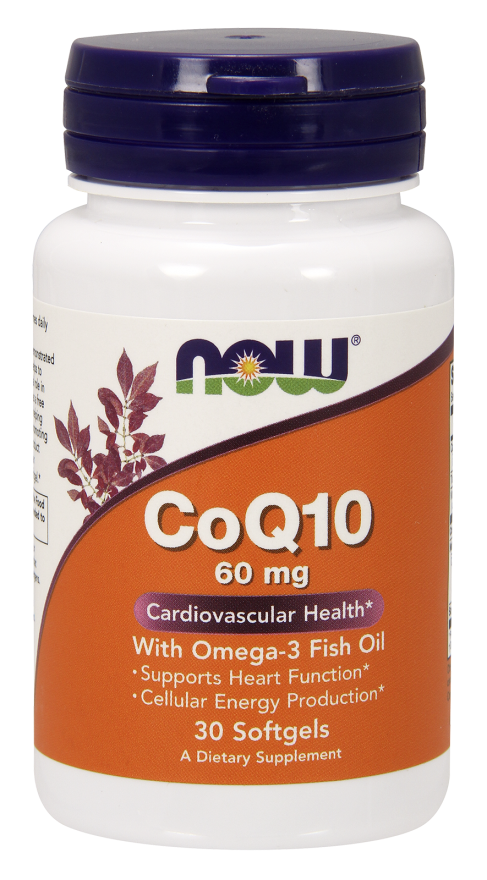 NOW COQ10 60 MG W/250 MG OMEGA-3 & 200 MG LECITHIN