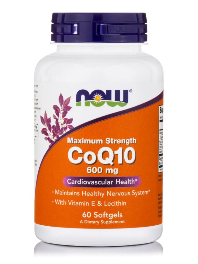 NOW COQ10 600 MG 60 SOFTGELS  