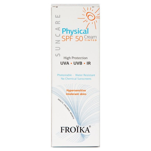 Froika Physical Tinted Cream Αντηλιακή Κρέμα Προσώπου SPF50 με Χρώμα 50ml